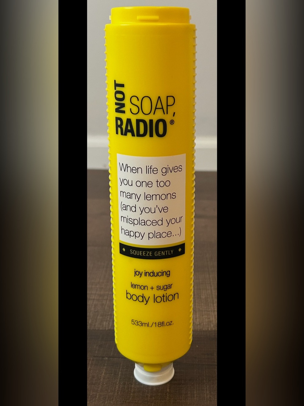NEW Not Soap Radio Lemon + Sugar Body Lotion 18oz Found At Hilton Hotels